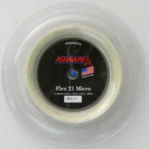 Ashaway Flex 21 Micro, Creme, Badminton String, 200 M REEL