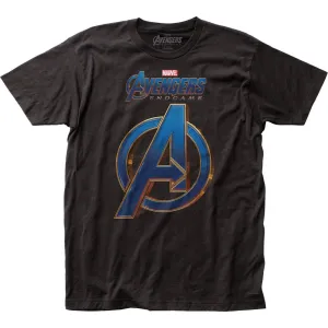 Avengers Endgame Logo Mens T Shirt Black