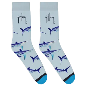 Blue Shark Socks