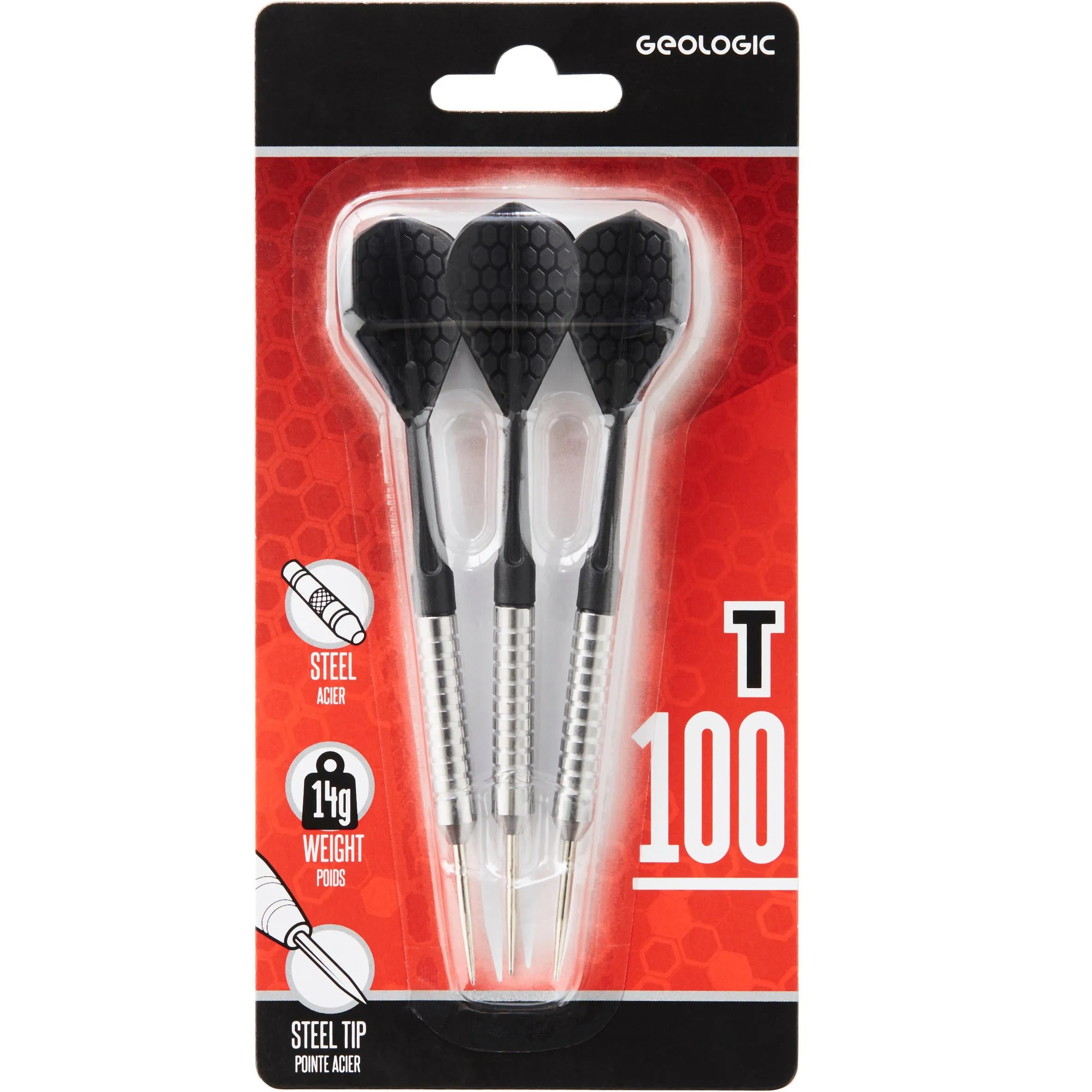 Darts S100 Softdart 3 arrows plastic tips black CANAVERAL