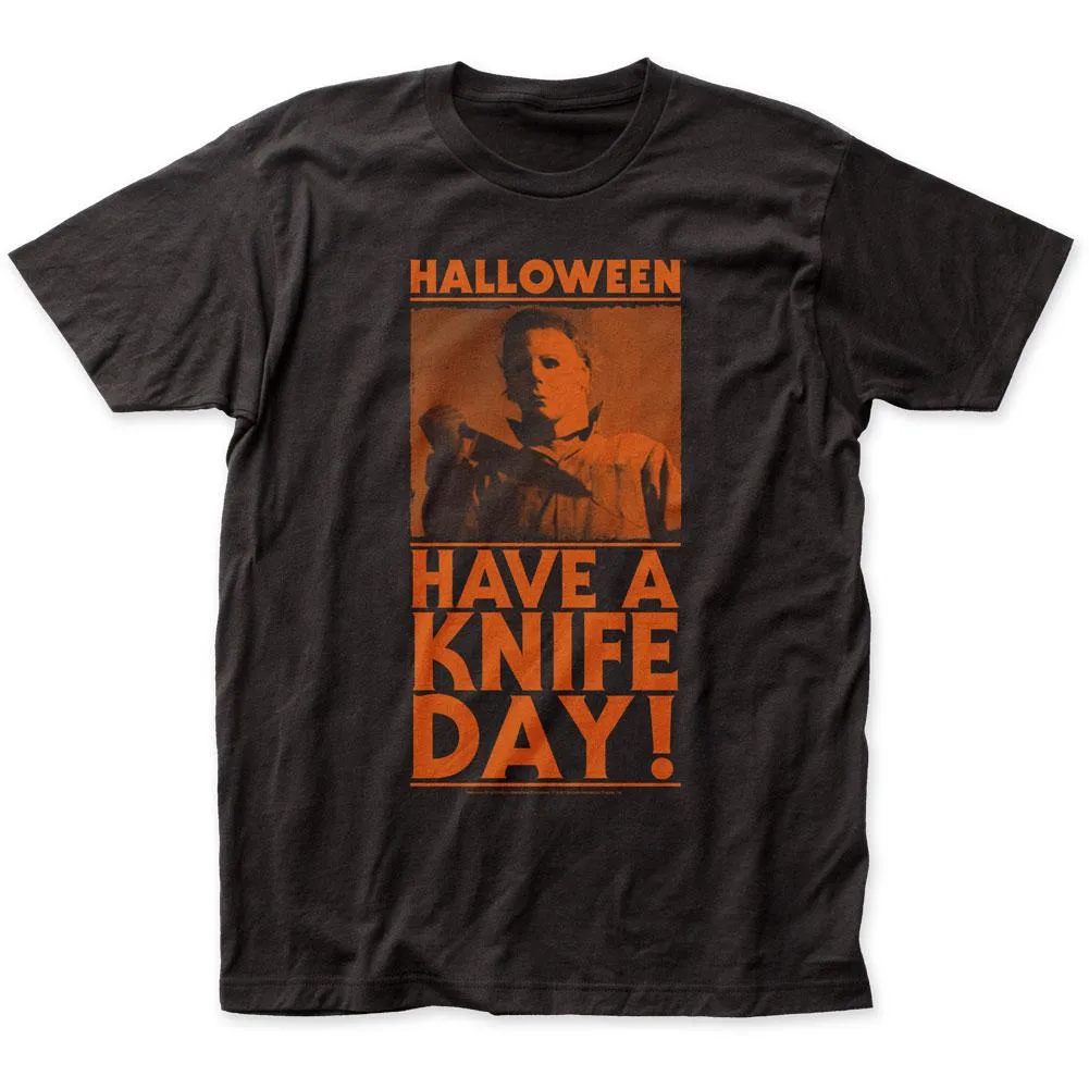 Halloween Have A Knife Day Mens T Shirt Black