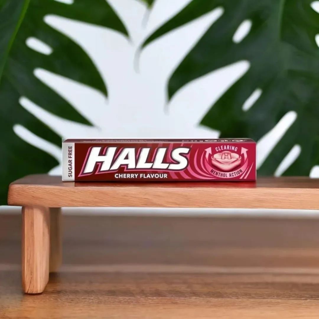 Halls Menthol Action Throat Drops - Cherry 32g (T)