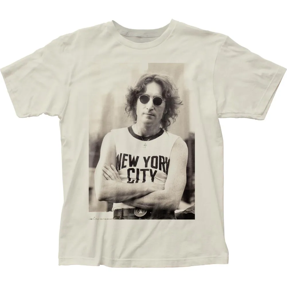 John Lennon NYC T-Shirt Mens T Shirt Vintage White