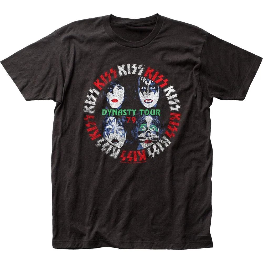 KISS Dynasty Tour Mens T Shirt Black