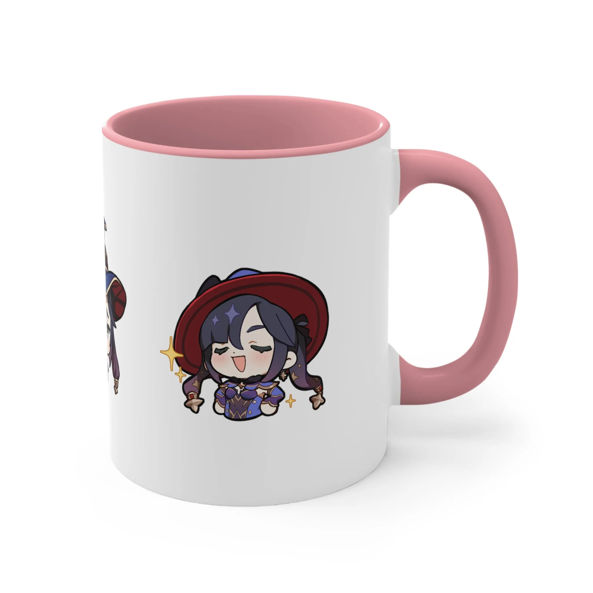 Mona Genshin Impact Accent Coffee Mug, 11oz Cups Mugs Cup Gift For Gamer Gifts Game Anime Fanart Fan Birthday Valentine's Christmas