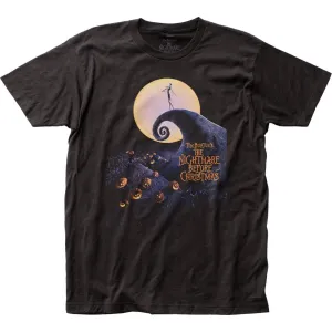 Nightmare Before Christmas Poster Mens T Shirt Black