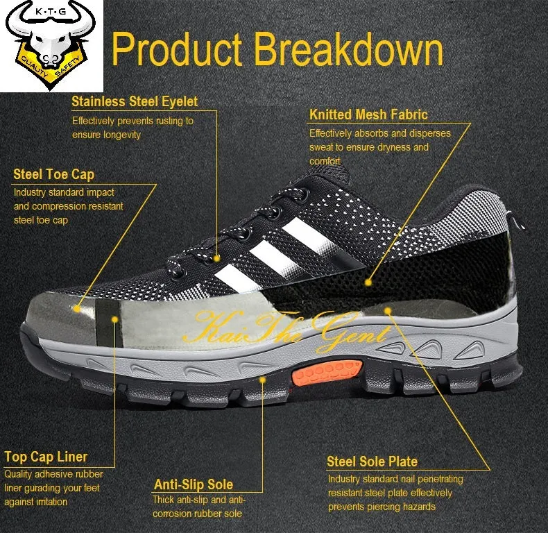 Steel Toe Sports Safety Shoes - Model SS15 (Option 5)