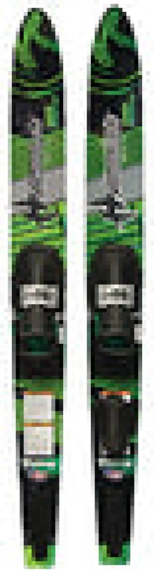 VICTORY ADULT COMBO SKIS W/ SLIDE BINDINGS