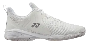 Yonex Power Cushion Sonicage 3 Women's Tennis All Court Shoe White-Silver